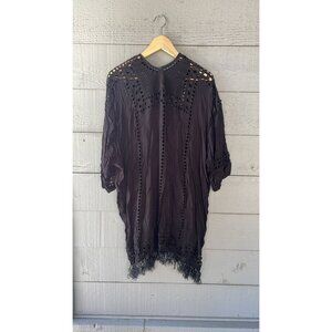 Etoile Isabel Marant Enery Mini Dress Embroidered Eyelet S